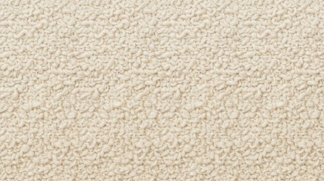 Cream Boucle Fabric Texture Close Up Soft Sherpa Textile Background for Interior Design Projects and Cozy Minimalist Home Decor