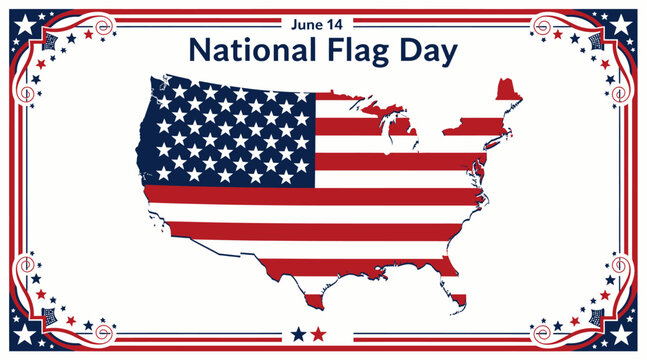 national flag day usa map