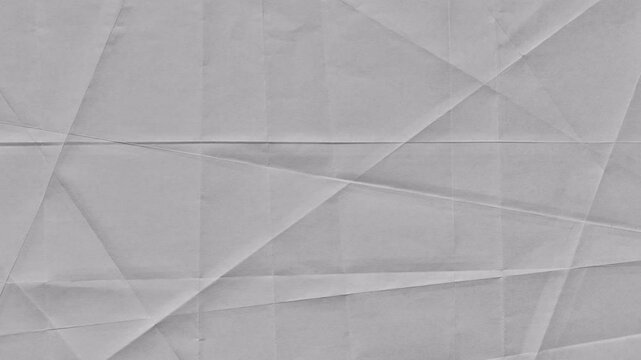 Crumpled Paper Texture Stop Motion Animation, Wrinkled  Paper Background Loop, Abstract Paper Motion Graphic in 4K