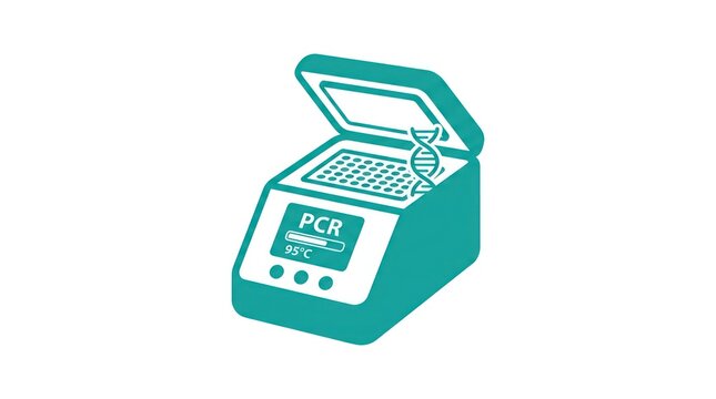 Benchtop automated pcr machine with open lid for dna sample analysis in modern science.