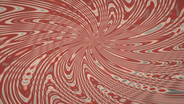 Wide Distorted Wave Tunnel Op Art Pattern