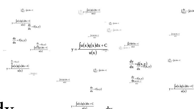 Black math formulas on chalkboard white background. Seamless loop of handwritten mathematical formulas, 4K chroma key formulas, Floating physics overlay,