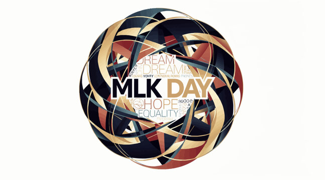 mlk day celebration colorful abstract globe