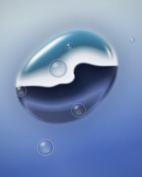 Chrome Bubble Background