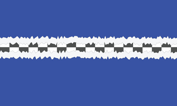 Abstract pixelated border on blue background with digital art, pixel art