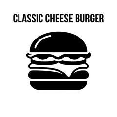 Fototapeta premium Classic Cheese Burger with Lettuce and Tomato.