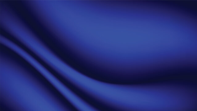 blue fabric background. luxury cloth smooth texture with wavy creased and blank space