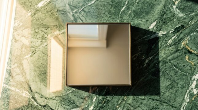 Magazine mockup layout on coffee table with stylish shadow effect - Adobe Blank design