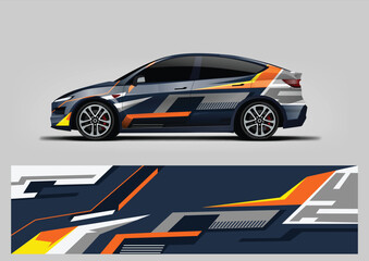 Orange Performance Side Graphics Template © Lancar