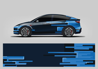 Blue Modern Pixel Side Graphics Vector © Lancar
