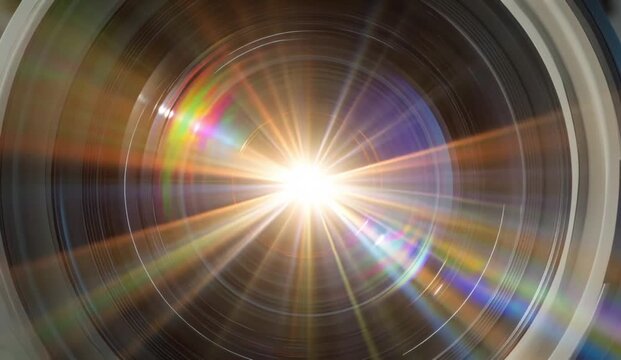 Radiant Lens Flare Halo Light Burst