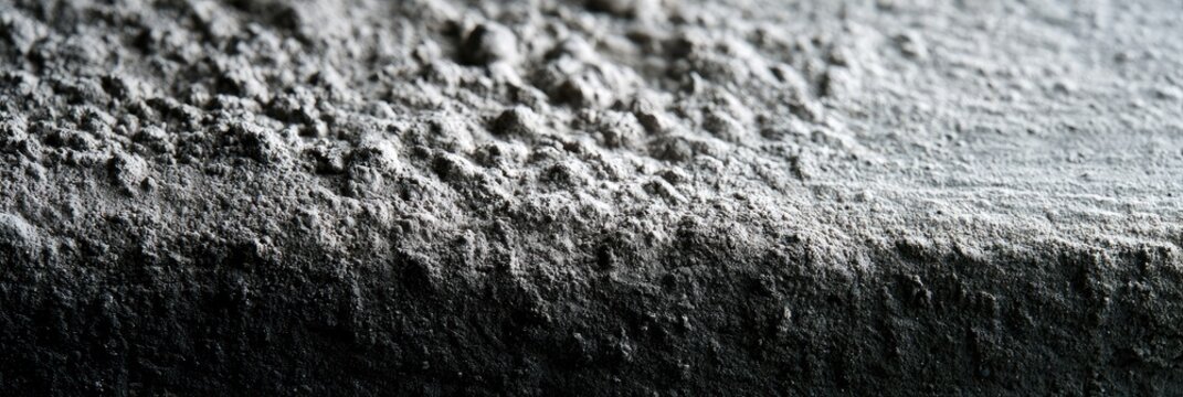Close-up Macro Texture of Porous Gray Material with Rough Surface.