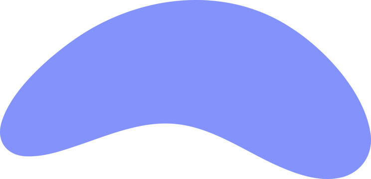 Abstract Smooth Organic Shape In Light Purple Color
