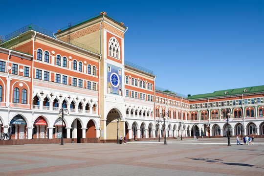 YOSHKAR-OLA, RUSSIA - AUGUST 31, 2024: At the National Art Gallery on a sunny August day