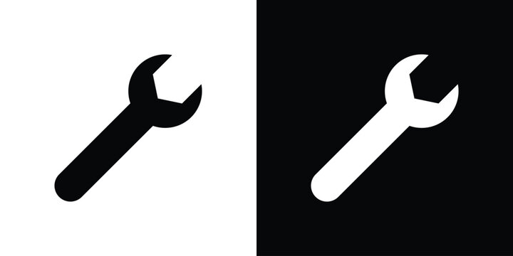Wrench icon editable art kit