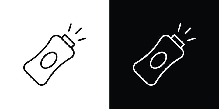 Baby powder icon thin symbol group. EPS10