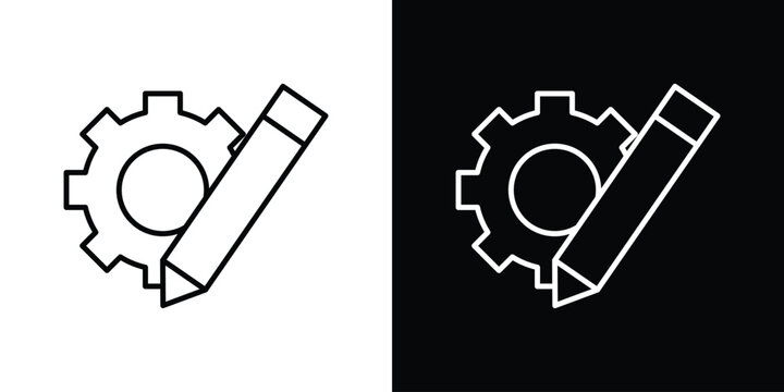 Customize icon thin symbol group. EPS10