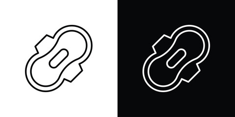 Hygienic pad icon thin symbol group. EPS10 © basit