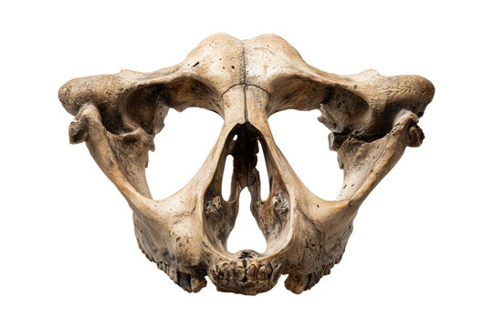 Harlan's ground sloth pelvis with wide ilium and deep acetabulum socket isolated on transparent background, Clipart png