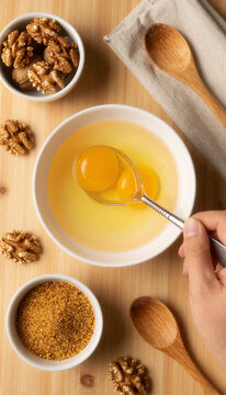 Baking Ingredients Flat Lay
