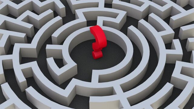 Maze animation concept of business, opportunity, leadership, and more. Full HD. 4K