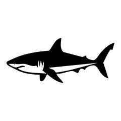 Fototapeta premium shark vector silhouette