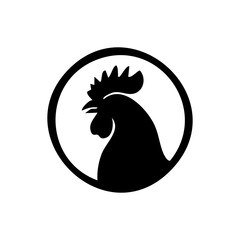 rooster silhouette vector © Menhikki