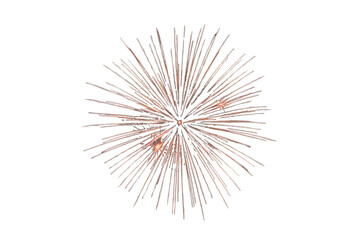 Naklejka premium Fireworks explosion creating colorful light streaks and festive celebration glow on transparent background