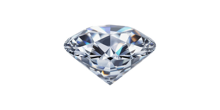 Shiny round diamond silhouettes icon gemstone with brilliant sparkling facets