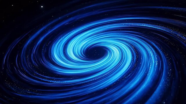 Spiral galaxy in space