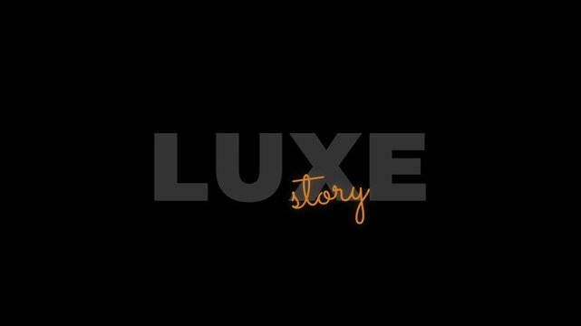 Luxe story elegant typography for high end brand and luxury lifestyle
