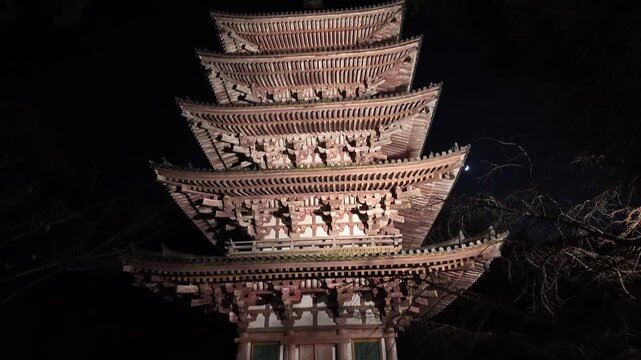 Daigo Ji Temple Pagoda Reflected in Tranquil Pond Jan 26 2025
