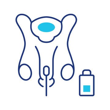 Embryo transfer icon. Healthcare and fertility treatment line symbol. Color.