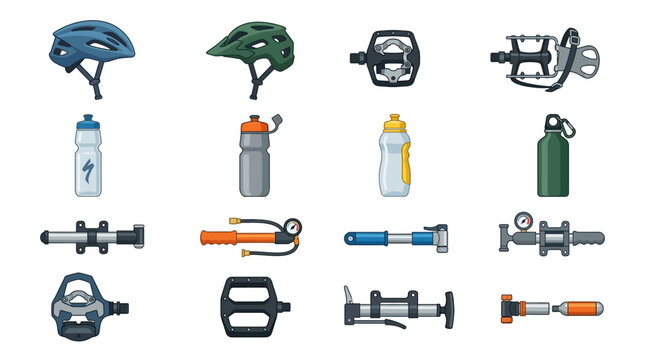 Bicycle parts and accessories.