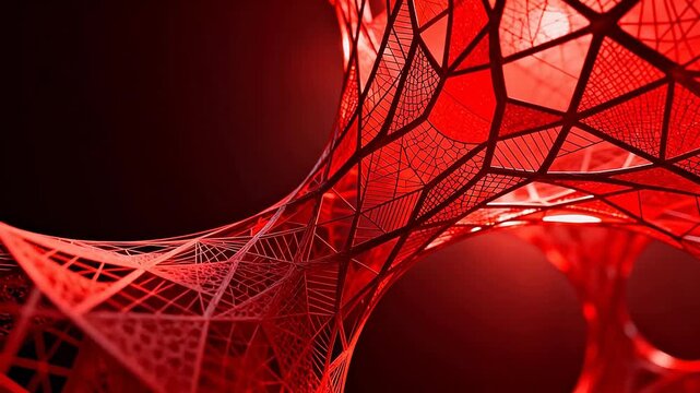 Red geometric network structure