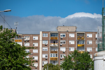 Soviet-era prefabricated apartment buildings in Budapest, Hungary © Daniel