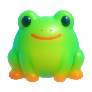 PNG Cute squishy frog toy