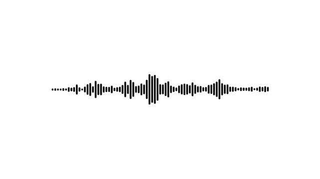 Acoustic sound wave visualization tracks terminal voice recording frequency lines. Digital audio equalizer setups utilize an acoustic sound wave visualization dashboard loop.