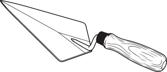 Naklejka premium Illustration of a small utility knife with transparent handle design