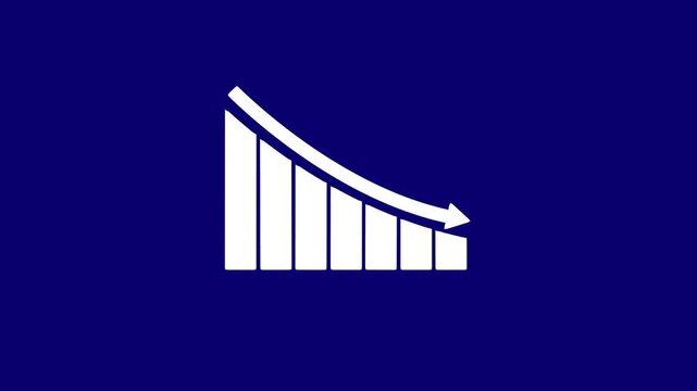 Financial market business chart drops falling loss progress bars over backgrounds. Stock drop data calculation software displays a financial market business chart dashboard.