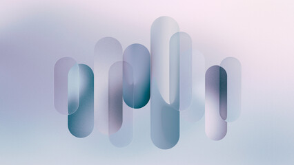 Abstract blue glassmorphism audio wave background with grainy gradient textures