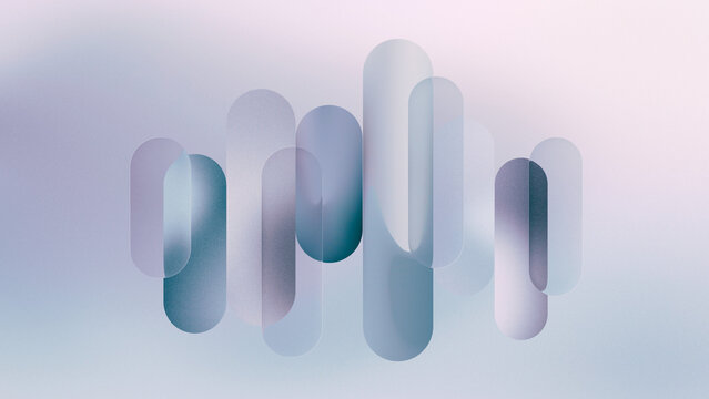 Abstract blue glassmorphism audio wave background with grainy gradient textures