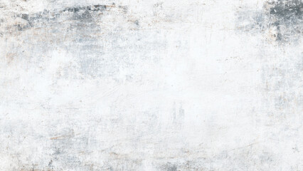 Fototapeta premium Distressed wall texture with worn paint effect in white, gray, and light blue tones, abstract weathered surface for creative design