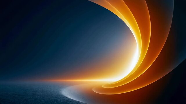Abstract Blue to Amber Gradient Worship Background