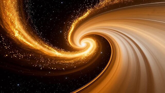 Spiral galaxy in space