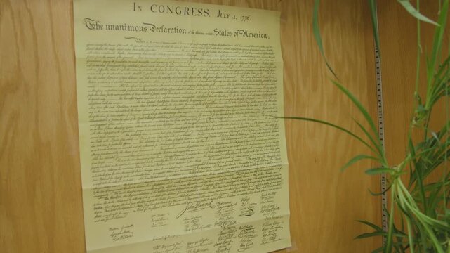 Declaration of Independence in the United States of America