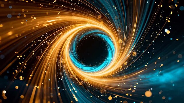 Abstract spiral light pattern