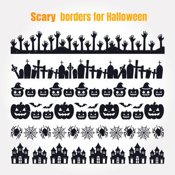 Halloween Border and Frame Set