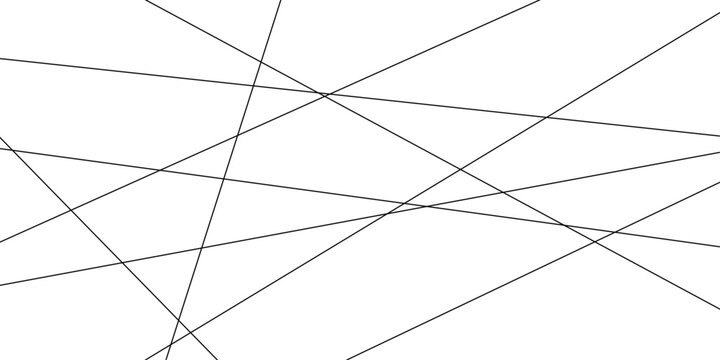 Refined geometric composition featuring thin diagonal chaotic gold, beige, and brown strokes intersecting across bright white space, creating a stylish random lattice ideal for elegant design themes