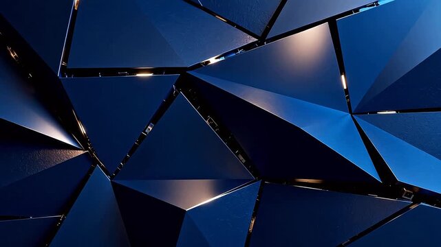 Abstract blue geometric pattern
